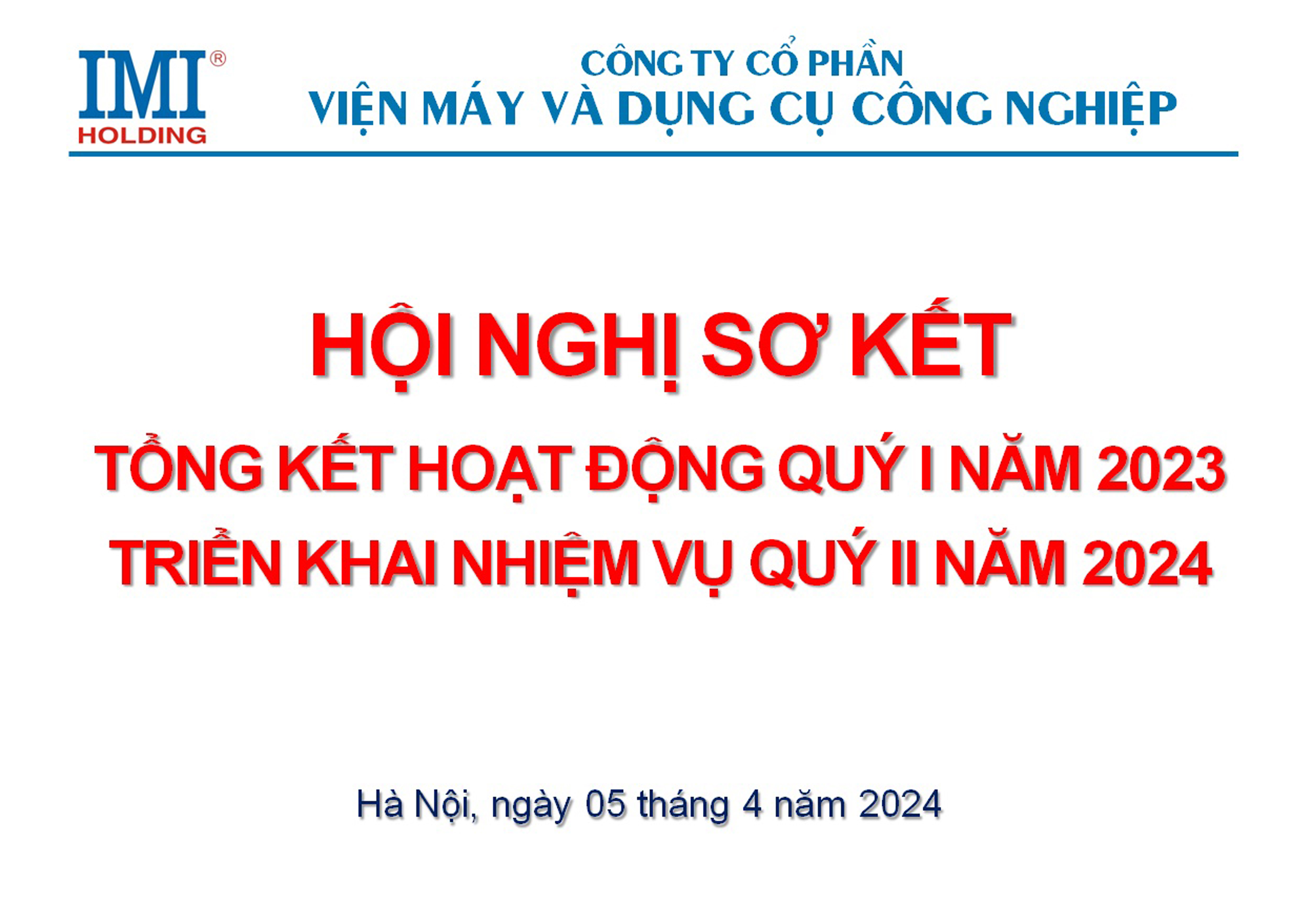 Hoi nghi So ket QuyI-2024